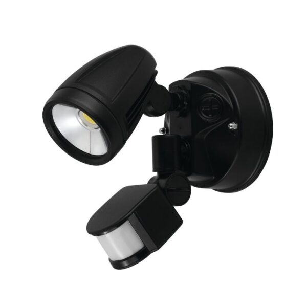 Chopper Adjustable Exterior with Motion-senser Tricolor 15W Led Black Spot Light IP54