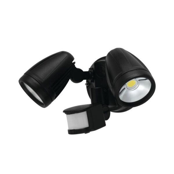 Chopper 204394 Double Adjustable Exterior with Motion-senser 3x15W Tricolor Led Black Spot Light IP54