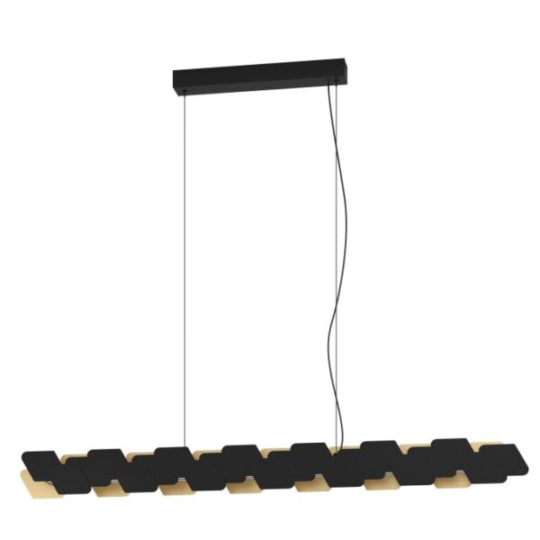 Altagracia 390032 Led Black Gold Parallel Pendant Light.