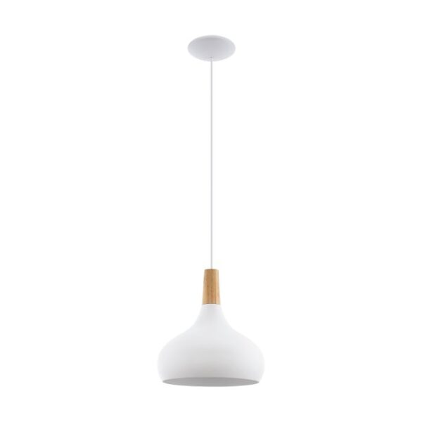 Sabinar 96982N White Medium Shade Single Pendant Light.