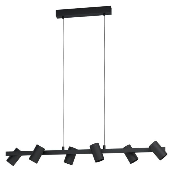 Gatuela One 99464N Six Adjustable Black Pendant Light