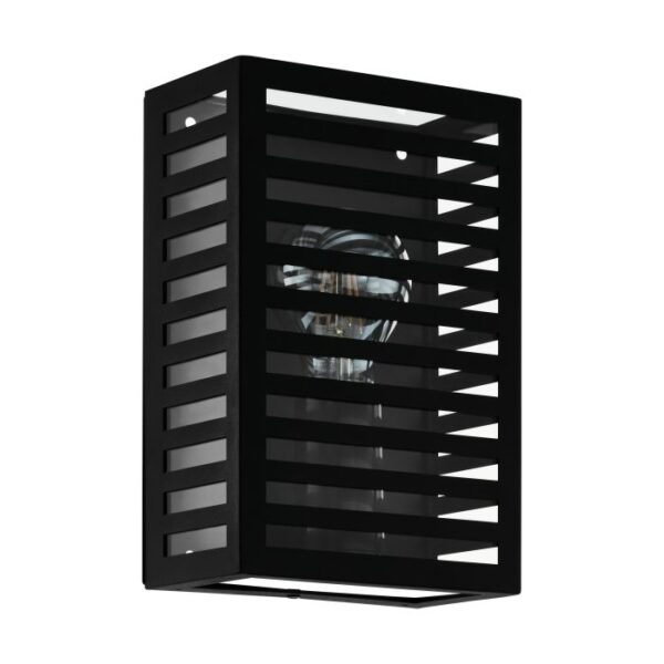 Alamonte3 900136 Exterior E27 Black Single Wall Light.