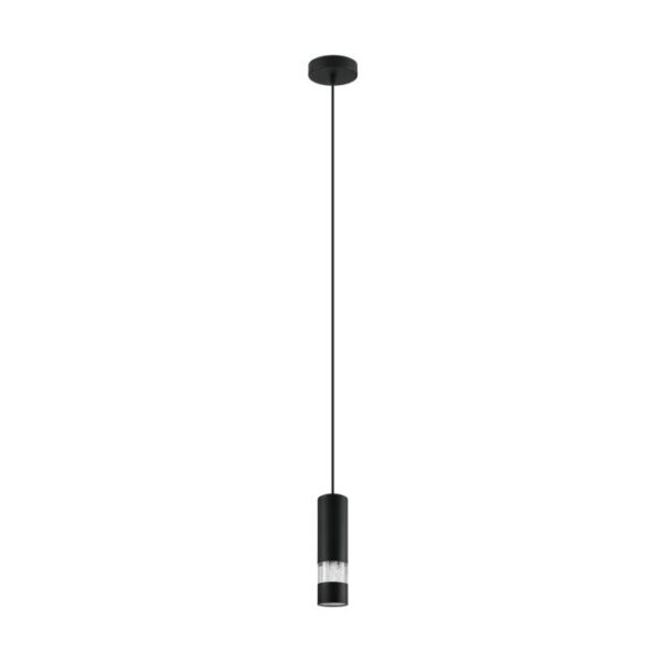 Bernabeta 205307 Black Cylindrical Single Pendant Light
