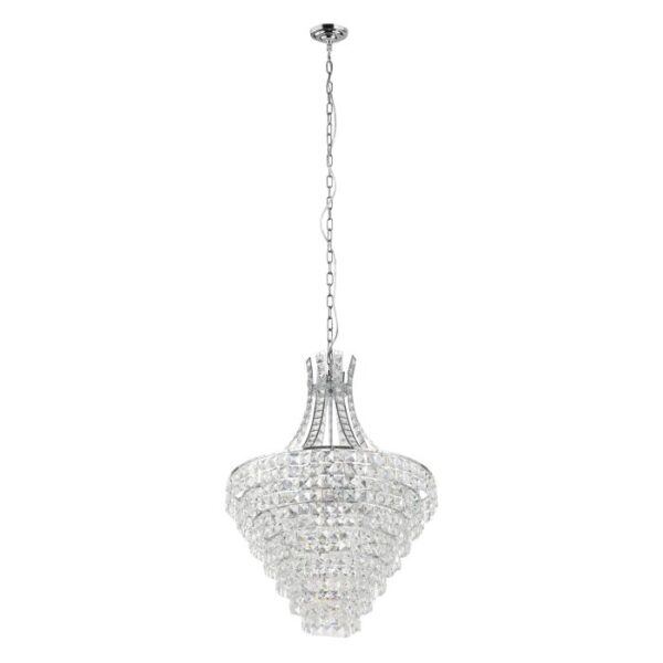 Beires 390264 Tiers Crystal Chrome Medium Pendant Light