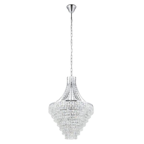Beires 390265 Tiers Crystal Chrome Small Pendant Light