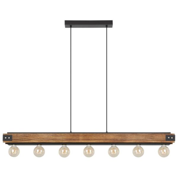 Layham 205157 Seven Lights wood Pendant Light