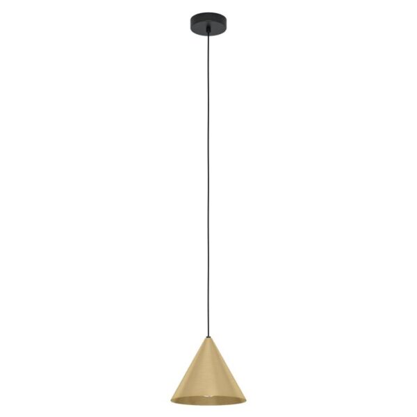 Narices 99591N Conical Brushed Brass Shape Pendant Light