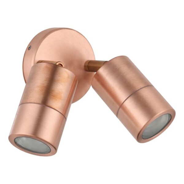 Fremantle2 Adjustable Exterior Copper 206152 GU10 Pillar Spot Light IP65