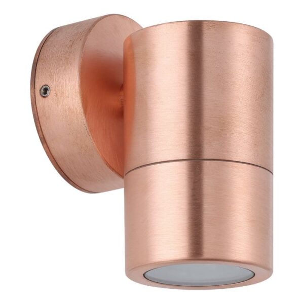 Fixed Head Exterior Copper 206136 GU10 Pillar Spot Wall Light IP65