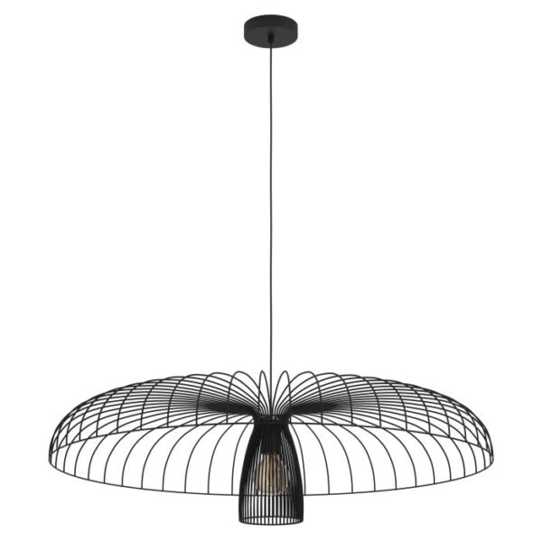 Champerico 390217N Large Black Single Pendant Light