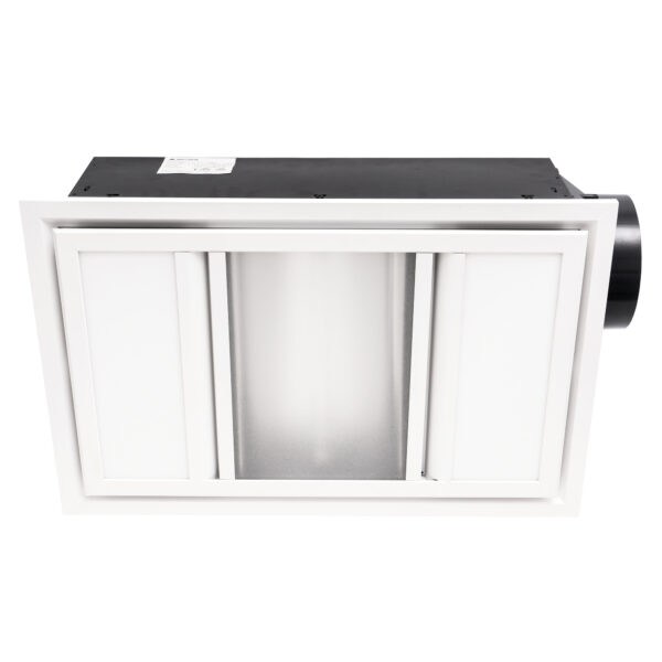 Domino 3-in-1 Bathroom Heater With 2x10w Tri colour LED Light