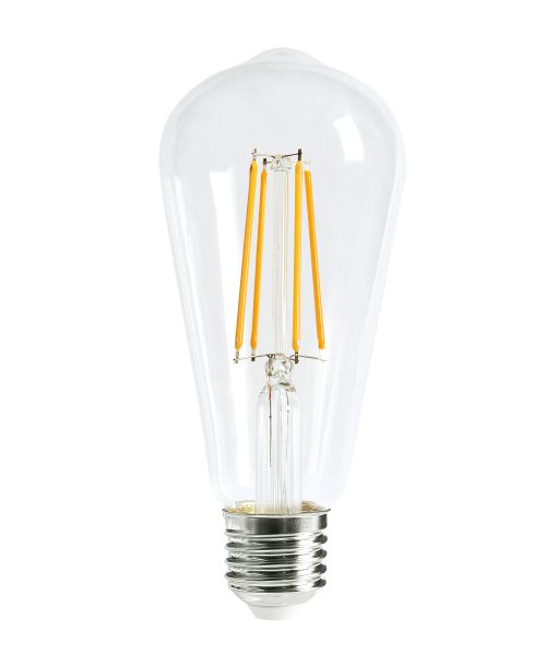 CLA LED Pear Shape ST64 Vintage Dimmable 8W Decorative Clear Glass Globe Available In Warm White & Day Light