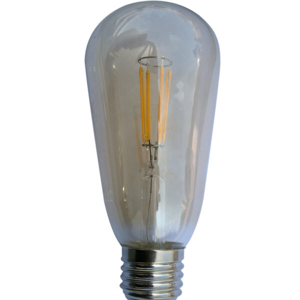 CLA LED Pear Shape ST64 Vintage 4W Warm White Decorative Amber Glass Globe