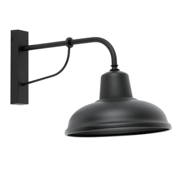 Deksel5 Industrial Matte Black Interior Wall Light IP23