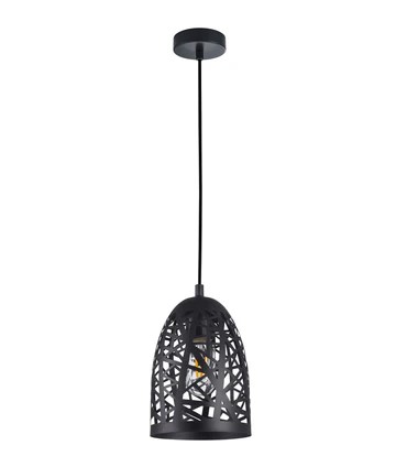 Escama Interior Iron Cage Ellipse Pendant Light
