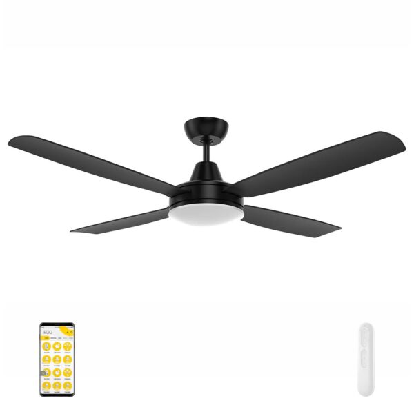 Nemoi 54"1370mm DC Ikuü Smart Wi-Fi Ceiling Fan with LED Light Coastal Areas Friendly