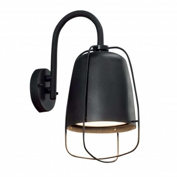Hink1 Black Traditional Exterior Wall Light