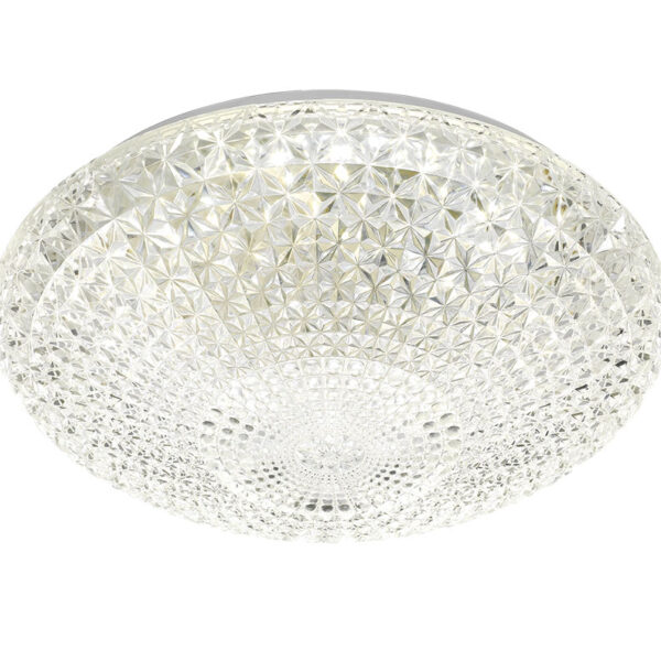 Lilac Medium Acrylic Shade Modern Led 32w Flush Mount Light