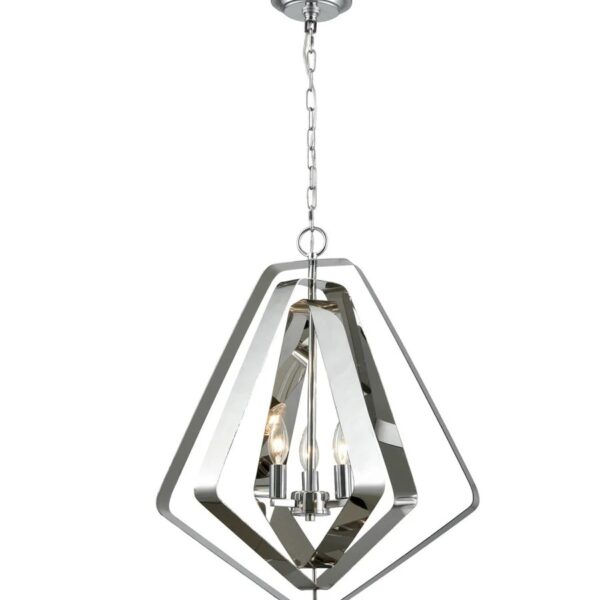 Orbita4 Medium Pentagon Style Modern Stainless Steel Pendant Light