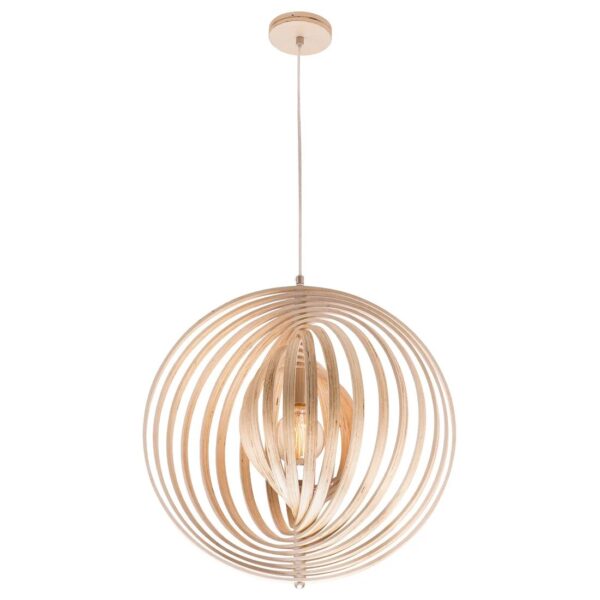 Oasis Plywood Single Large Pendant Light