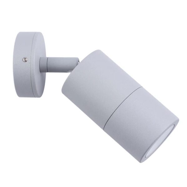 Adjustable Exterior Matte grey PG1ASIL GU10 Pillar Spot Wall Light IP65