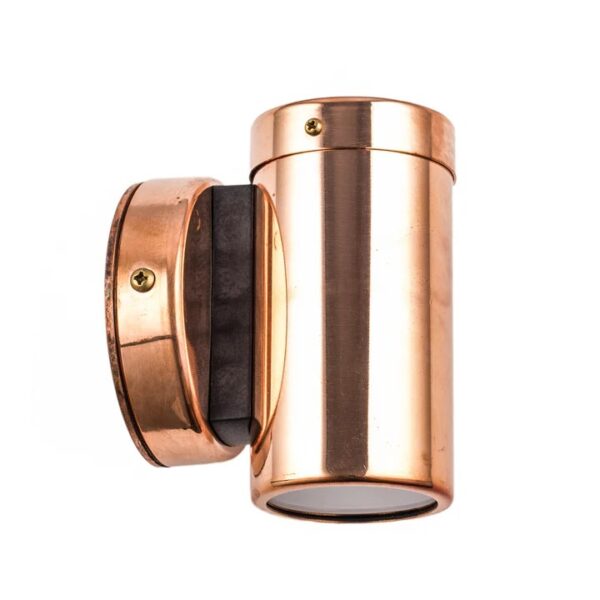 Fixed Head Exterior Light Weight Copper PG1FCEC GU10 Pillar Spot Wall Light IP54
