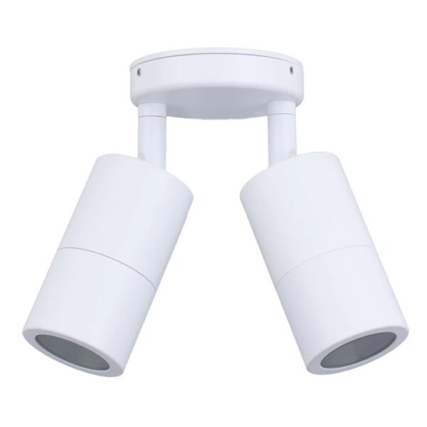 Adjustable Exterior White finish PG2AWH GU10 Pillar Spot Wall Light IP65