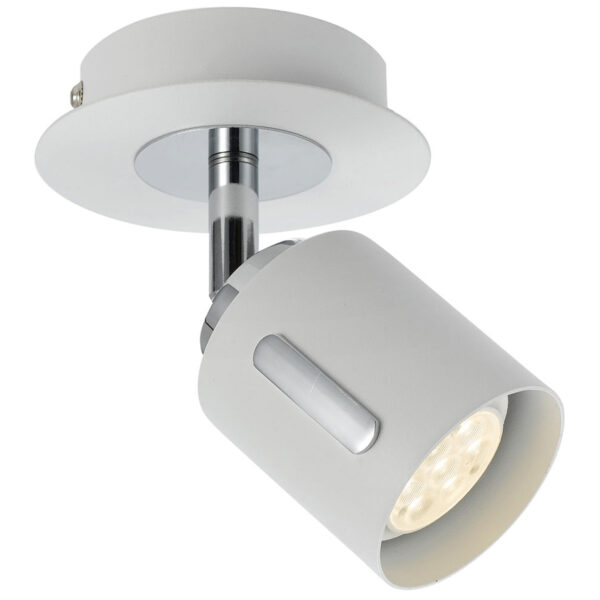 Burton 1 Light GU10 Led 6W Modernist look Head Spot Light