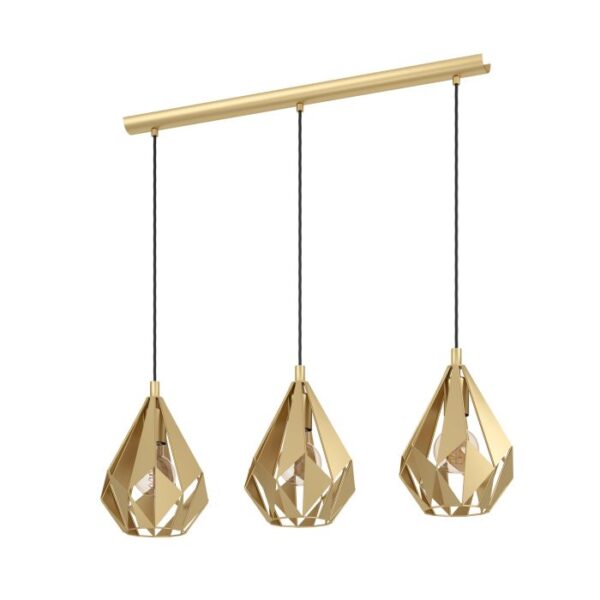 Carlton Gold 3 Light Pendant 43909N