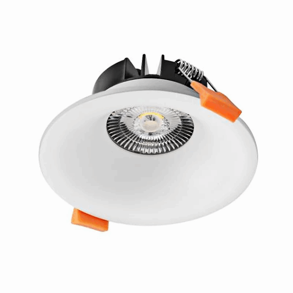 DL9413 Tri-Colour White Architectural Design Trimless With Deep Recessed Face 10W Round 90mm Cut-Out  Dimmable Down Light
