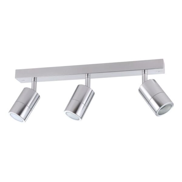 Fremantle Three Light Bar Adjustable Titanium 206158 GU10 Pillar Spot Light IP65