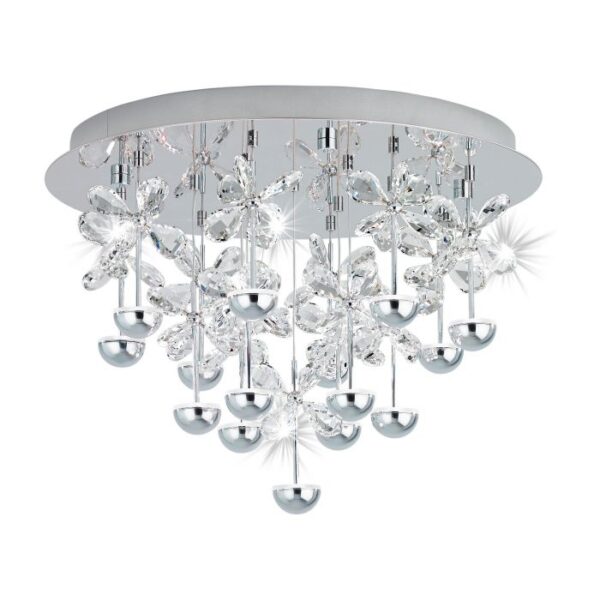 Pianopoli 15 Led Modern Crystal Ceiling Light Dimmable 39245
