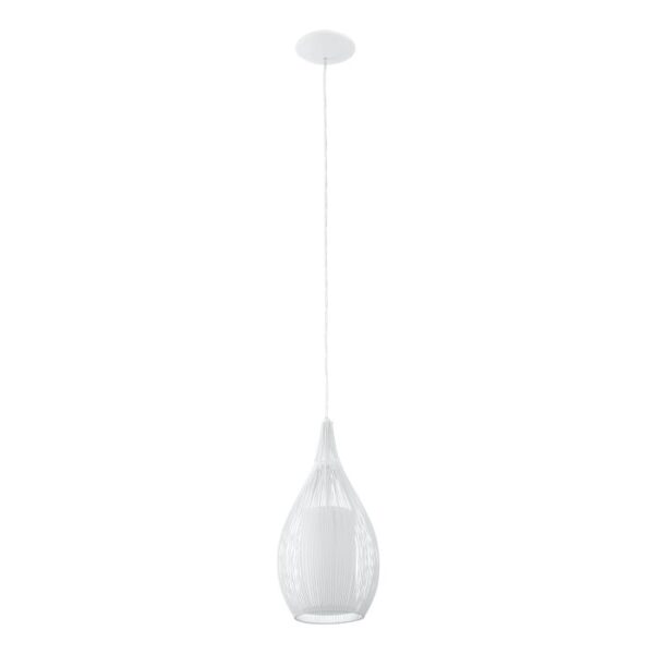 Razoni 92251 Small Single White Pendant Light