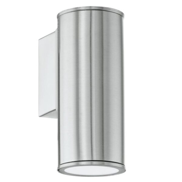 Riga Down Exterior Stainless Steel GU10 Wall Pillar IP44 Spotlight