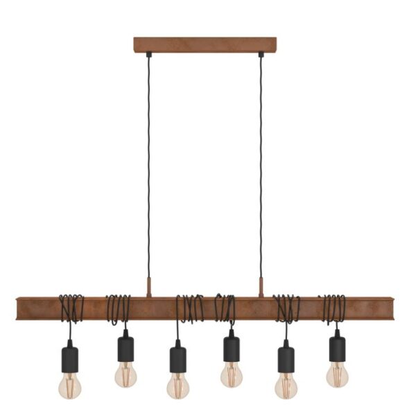 Townshend 49859 Six Lights Parallel Open Elegant Pendant