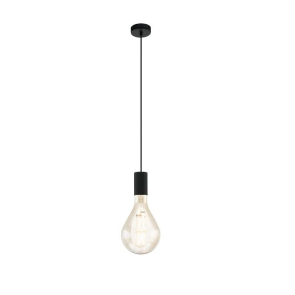 Tavistock 49074N Single Black Open Pendant Light