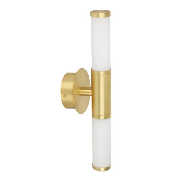 Palmera1 205024 Led Brass Frame Up Down Wall Light