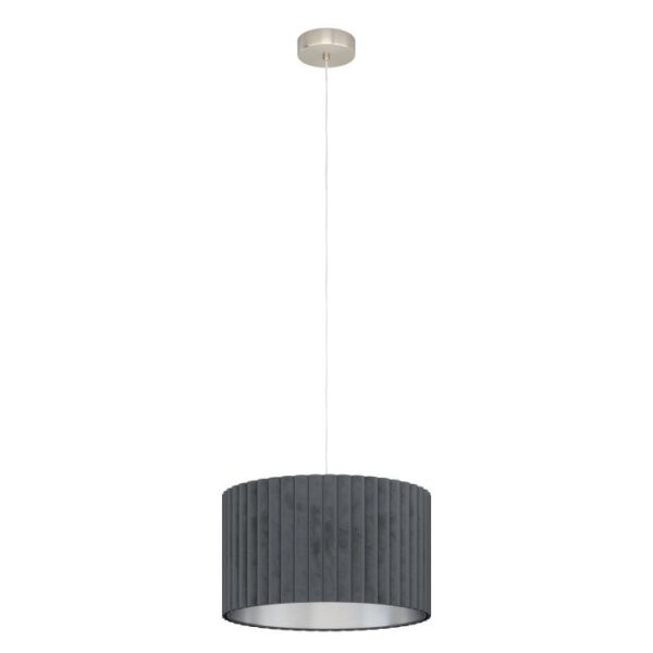 Tamaresco Lamp Shade 39774N Single Grey Pendant Light.