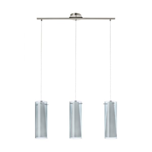Pinto 3 Lights 89833 Double Glass Elegant Kitchen Benchtop Pendant