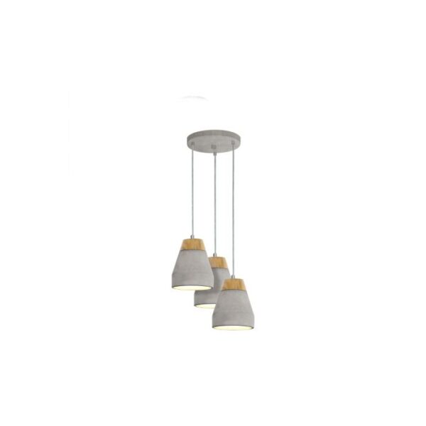 Tarega 95526 3 Light Concrete Pendant Light