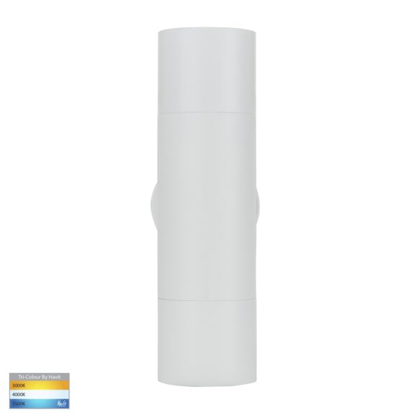 Up/Down Exterior HV1037T GU10 2x5W Tri-Colour White Wall/Pillar Light