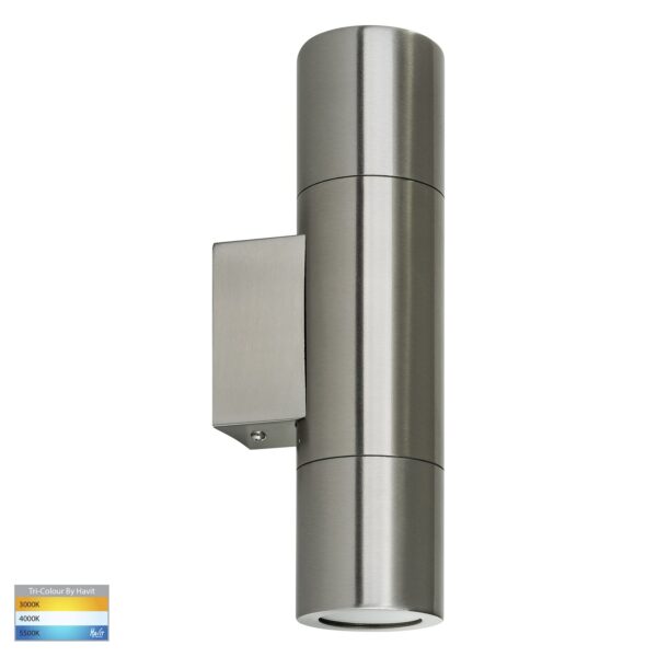 Up/Down Exterior HV1071T Piaz GU10 2x5w Tri-Colour High Grade 304 Stainless steel Light