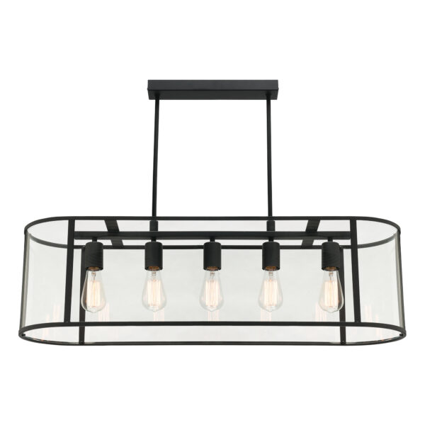 Liverpool 5Light Industrial Vintage Design Oval Pendant