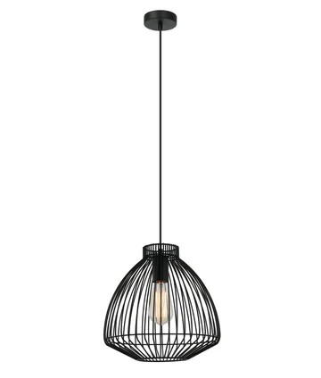 Manu Modern Interior Cone (Concave) Wire Cage Pendant Light