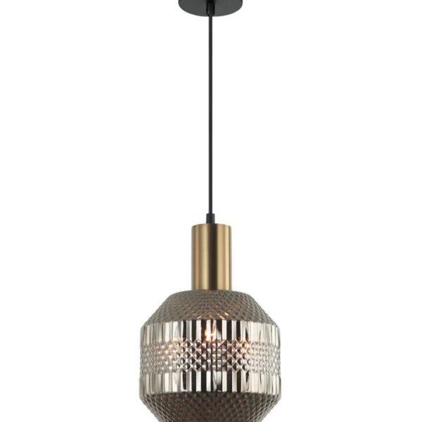 Maraca Interior Glass Jar with Quadrilateral Segment Pendant Light