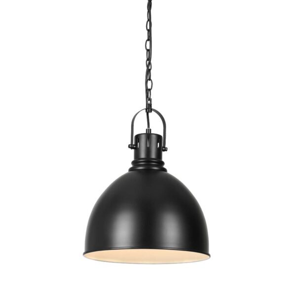 Market Classic Single Black Shade Pendant Light