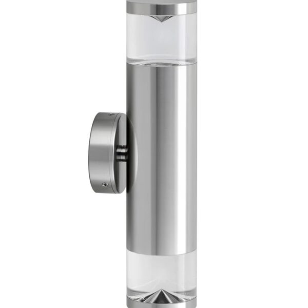Up/Down Exterior PHARE02G Phare GU10  Wall Pillar Light (Aluminium Titanium) IP65