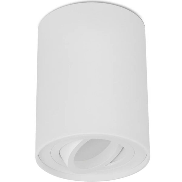 Surface mount Surface22-23 Adjustable GU10 Gimble Down Light Black-White