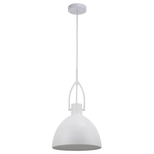 Terrence White Dome Shape Pendant Light