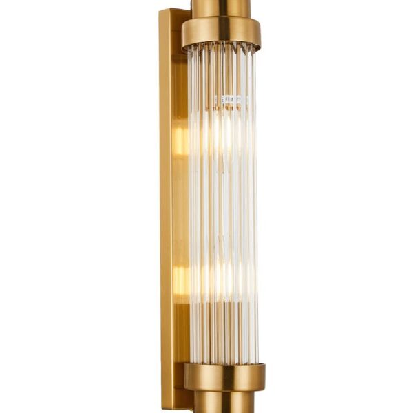 Varillas Interior Up/Down Clear Glass Rod Wall Light.